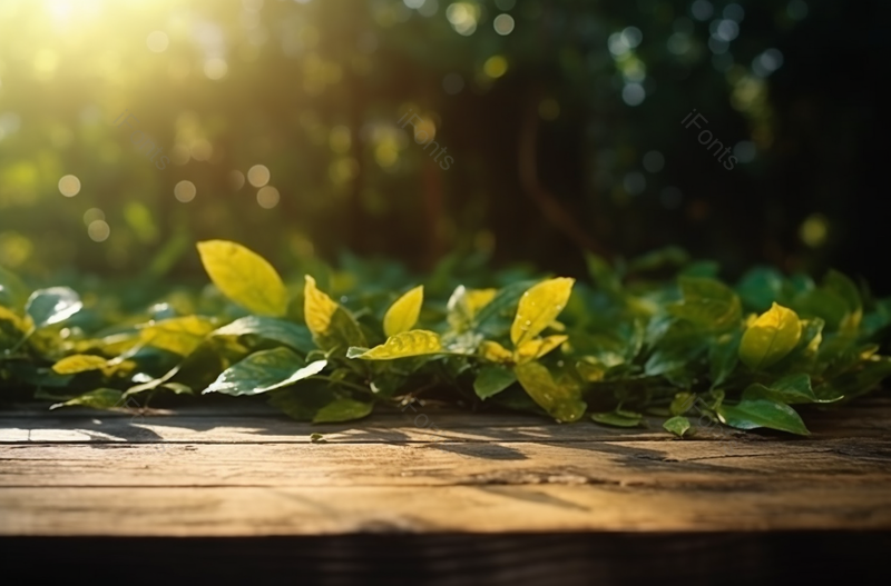 树叶木桌子绿叶摆拍背景图,高清,摄影图,摄影图片,图片大全,摄影图免费下载